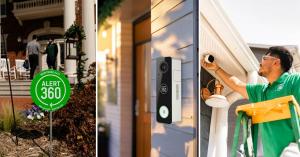 Home security collage
