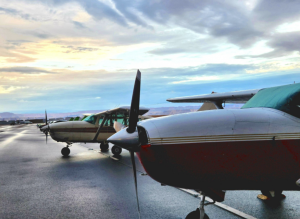 Airplane and Sky View