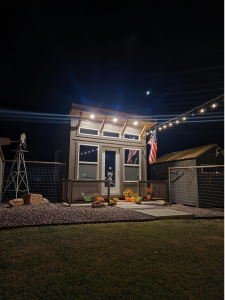 Custom Shed with lights