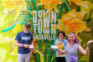 Having a great time in downtown Knoxville