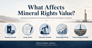 What affects mineral rights value?