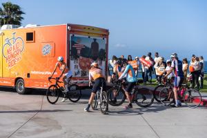 Mark Strauss has pedaled 3,300 miles across America for one reason: to make sure no child goes hungry. Help him finish strong — donate today at nokidhungryride.com.