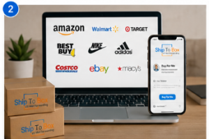 International shopping platform providing access to leading U.S. retailers through ShipToBox.com.