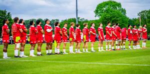 Legion Anthem Lineup in Red Jerseys