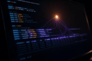 Interface-for-AI concept — an AI agent operating atomic