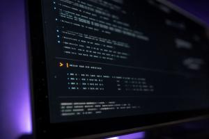Close-up of an atomic command-line interface operated by an AI