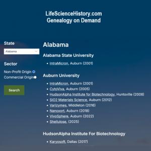 Life Science Genealogy on Demand