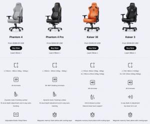 AndaSeat Chair Comparison