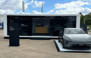 Pulse Container L mobile car showroom for Polestar with Polestar 5 on display Fleet Procure Live 2026 | The Clear Idea