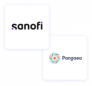 Logos of Sanofi and Pangaea Data