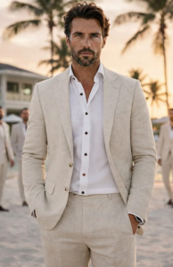 beach wedding mens outfits...