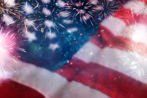 American flag and fireworks for 4th of July storage specials in Port Richey, FL