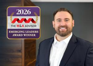 Photo of Jeremy Miller with Emerging Leaders Award Emblem