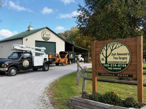 Josh Newsome’s Tree Surgery Daleville Indiana barn and shop location serving Muncie and East Central Indiana