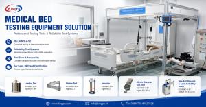 Medical bed side rail reliability test system with actuator assembly for repeated mechanical durability testing
