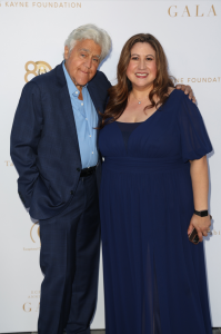 Exceptional Children's Foundation celebrated their 80th Anniversary Gala with Jay Leno at the Skirball Cultural Center raising $1,500,000 (L-R: Jay Leno and Veronica Arteaga, CEO and President of ECF)