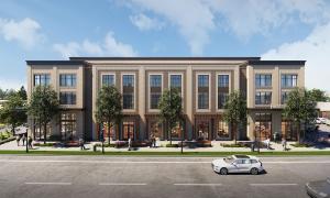 a rendering of a self storage project in Mt Pleasant, SC