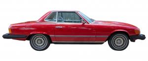 1981 Mercedes-Benz 380SL two-door convertible with a 155-horsepower 3.8-liter V8 engine, rear-wheel drive and a four-speed automatic transmission. Estimate: $8,000-$12,000