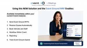 Cvent + miMeetings MRF enables event ground sourcing and more