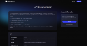 Media Mister API page