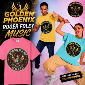 Golden Phoenix Roger Foley Music t-shirt