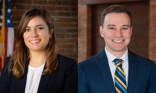 Photo of Attorneys Natalie Shoemaker & Daniel Greene
