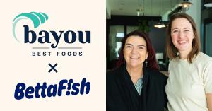 Kelli Wilson and Deniz Ficicioglu with company logos