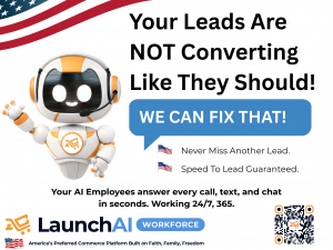 Launch AI Workforce, developed by Launch Commerce Inc., provides AI employees that answer calls, texts and chats, helping small businesses respond to leads, automate customer communication and improve response times.