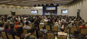 Sant Rajinder Singh Ji Maharaj delivering his talk Meditation: Silence that Awakens at the Science of Spirituality International Meditation Center Lisle, IL