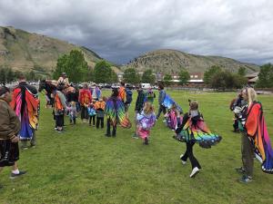 A section of the Grand Butterfly Gathering participants enjoying the fun in Jackson, Wyoming, on June 27, 2026. Photo: Chris Igwe/The Trueness Project.