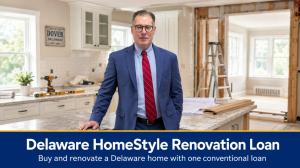 Bright Delaware kitchen mid-renovation with tools — Delaware HomeStyle Renovation Loan — John Thomas Team, Newark DE