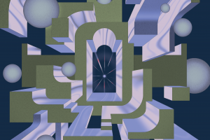 An abstract geometric illustration