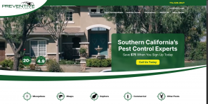 New Preventive Pest SoCal Website Home Page