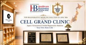 Cell Grand Clinic — Top Regenerative Medicine Solution Provider in APAC 2026, Healthcare Business Review APAC.