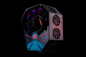 Side view of an Octa V1 with limited edition custom print
