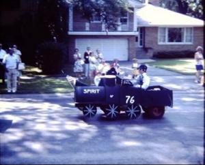 Here I am at age 12 driving the Spirit of 76 in Riverside's 4th of July Parade, 1976