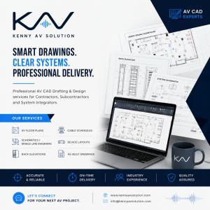 Sample AV CAD drawings by Kenny AV Solution in AutoCAD, D-Tools and Visio