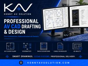 Kenny AV Solution professional AV drafting and design services worldwide