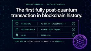 QoreChain first full PQC transaction in blockchain history