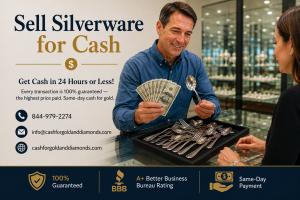 Sell Silverware for Cash.