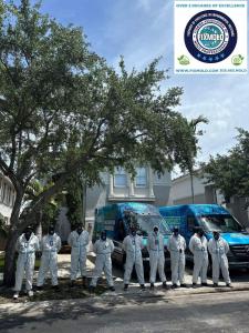 Commercial coronavirus cleaning services by FixMold in Miami workplace