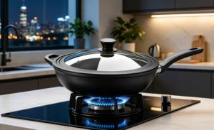 BIDOTAMU Universal Skillet Lid Replacement With Tempered Glass