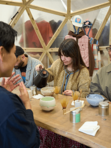 Workshop photo of Zenkyu Matcha collaboration with Story mfg.