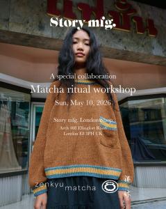 Zenkyu Matcha collaboration with Story mfg. (Key Visual)