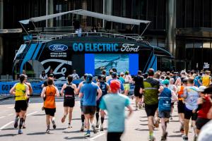 LED ShowTruck exhibition truck stage activation for Ford at London Marathon | The Clear Idea