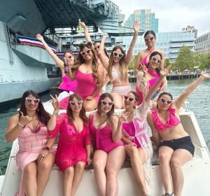 San Diego bachelorette boat.