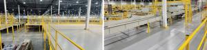 Multiple platforms with ResinDek LD with Gray Diamond Seal ESD Coating