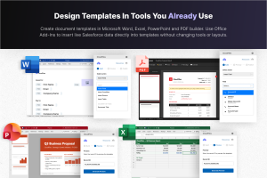 Design templates for Salesforce tools you already use