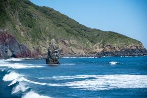 Rugged volcanic coastline, Izu Islands