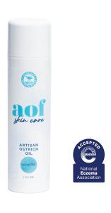 6.8oz Bottle of AOF Skin Care Artisan Ostrich Oil with National Eczema Association Seal of Acceptance